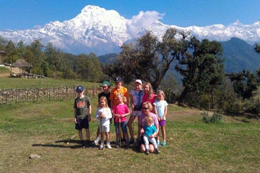 family tour in nepal